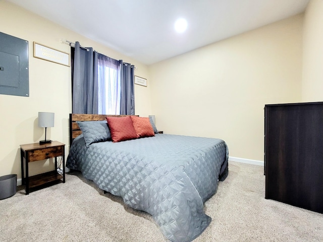 8237 Natures Dr, Tobyhanna, PA 18466 - bedroom with electric panel, baseboards, and carpet flooring