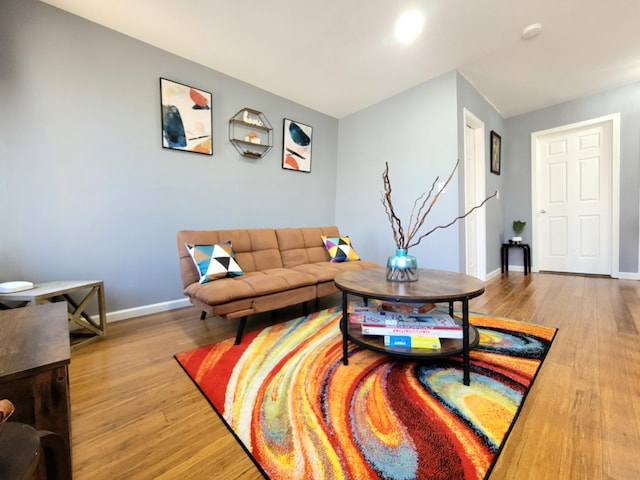 8237 Natures Dr, Tobyhanna, PA 18466 - living area featuring wood finished floors and baseboards