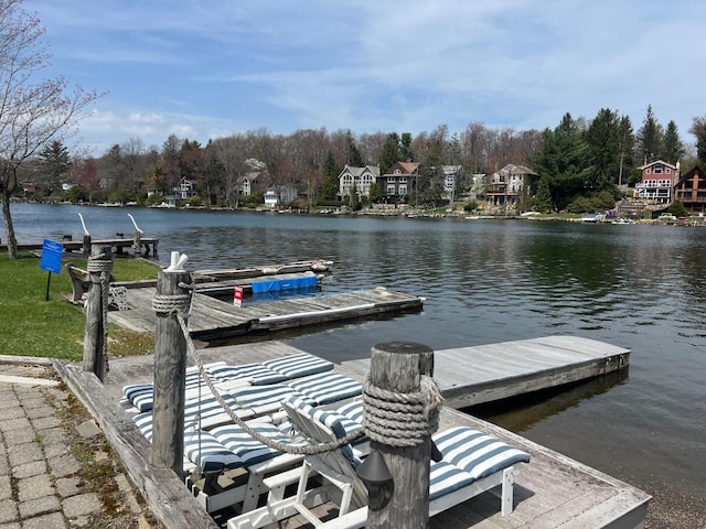 92 S Lake Dr, Lake Harmony, PA 18624 - view of dock featuring a water view