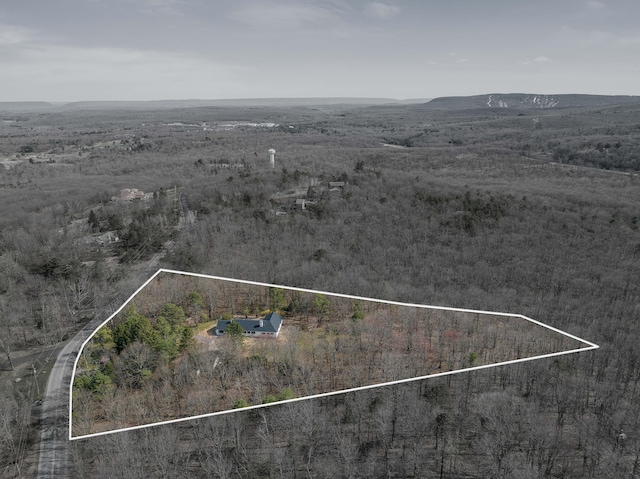 171 Knob Rd, Mount Pocono, PA 18344 - drone / aerial view featuring a mountain view