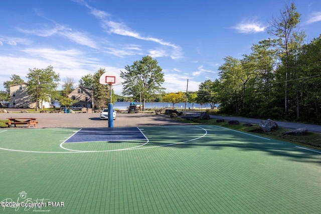 view of basketball court with community basketball court