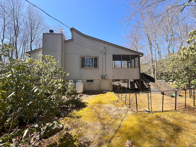5 Cayuga Dr, Jim Thorpe, PA 18229 - dining area with light carpet and a ceiling fan