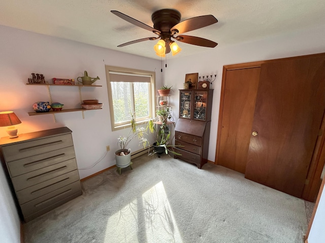 5 Cayuga Dr, Jim Thorpe, PA 18229 - bedroom with a closet, carpet flooring, baseboards, and ceiling fan