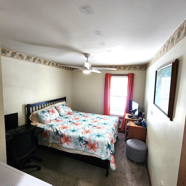 408 Sassafrass Way, Stroudsburg, PA 18360 - carpeted bedroom with a ceiling fan