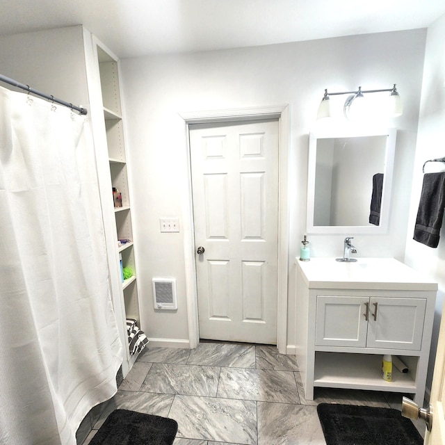 408 Sassafrass Way, Stroudsburg, PA 18360 - full bathroom with vanity and marble finish floors