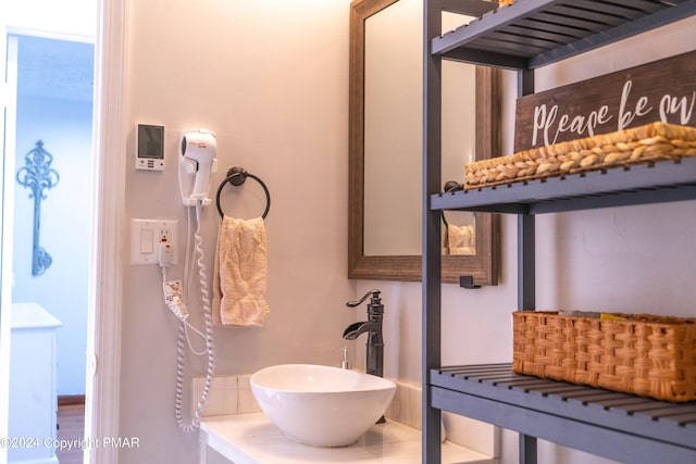 bathroom with a sink