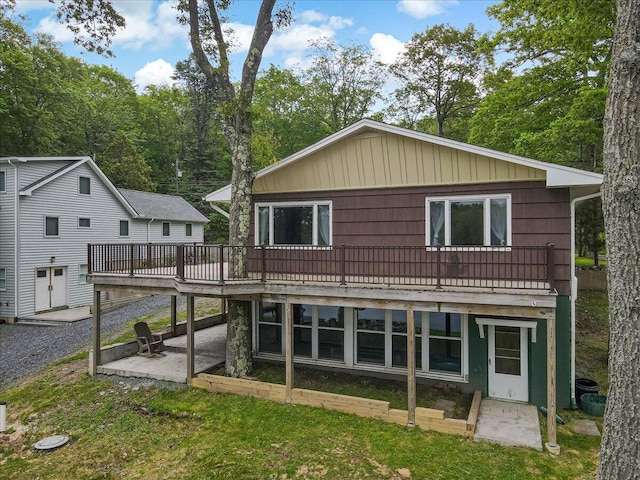 300 Indian Lake Trl, White Haven, PA 18661 - back of house featuring a patio area and a deck