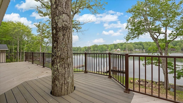 300 Indian Lake Trl, White Haven, PA 18661 - wooden terrace with a water view