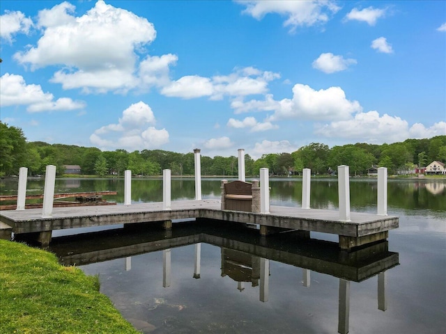 300 Indian Lake Trl, White Haven, PA 18661 - dock area featuring a water view and a view of trees