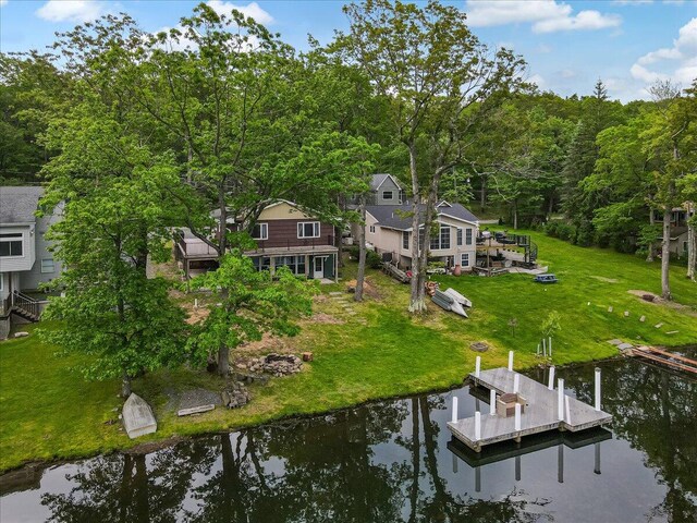 300 Indian Lake Trl, White Haven, PA 18661 - aerial view of property and surrounding area featuring a large body of water
