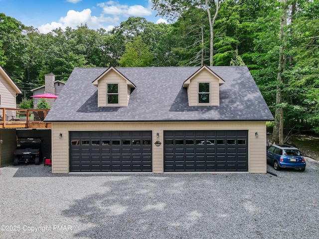 garage featuring a detached garage