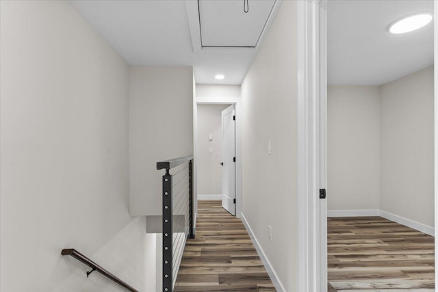 15 Locust Ridge Rd, Thornhurst, PA 18424 - corridor with an upstairs landing and wood finished floors