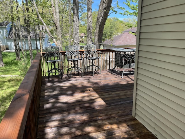 6 Cobblewood Dr, Mount Pocono, PA 18344 - view of wooden terrace