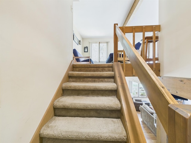 5541 Fox Rd, Pocono Pines, PA 18350 - stairs with a high ceiling