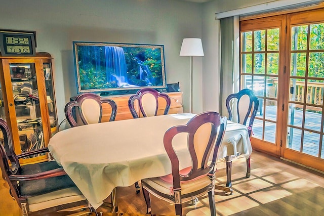 9105 Belvedere Rd, Tobyhanna, PA 18466 - dining area featuring wood finished floors