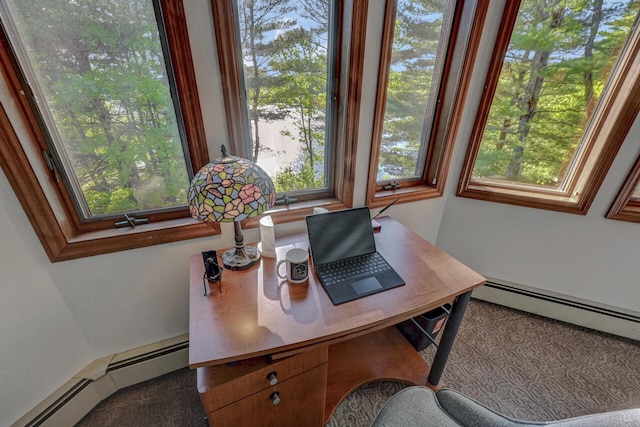 210 Egret Way E, Stroudsburg, PA 18302 - office space featuring a baseboard heating unit