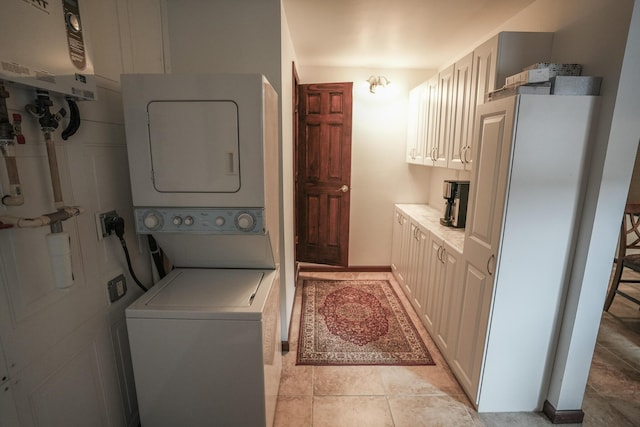 569 Lafayette Ave, Palmerton, PA 18071 - washroom with stacked washer / dryer and tankless water heater