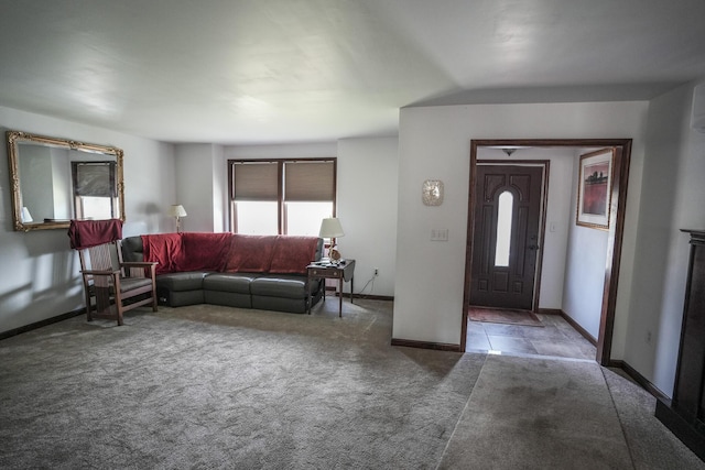 569 Lafayette Ave, Palmerton, PA 18071 - entryway with carpet and baseboards