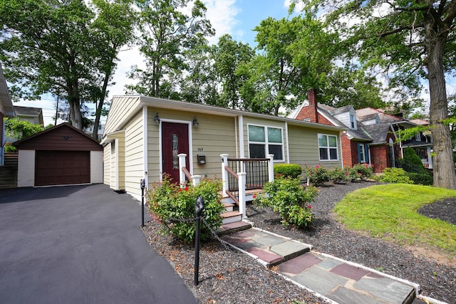 569 Lafayette Ave, Palmerton, PA 18071 - view of front of house featuring a detached garage and an outdoor structure
