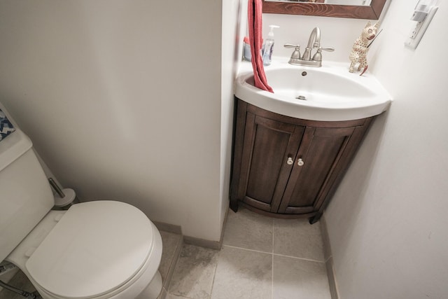 569 Lafayette Ave, Palmerton, PA 18071 - half bathroom featuring vanity and tile patterned flooring