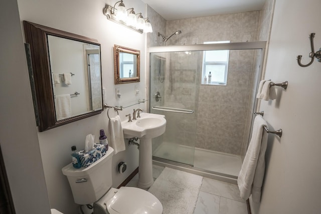 569 Lafayette Ave, Palmerton, PA 18071 - full bathroom featuring toilet and a shower stall