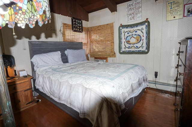 3193 Pine Ridge Dr, Bushkill, PA 18324 - bedroom featuring baseboard heating and wood finished floors