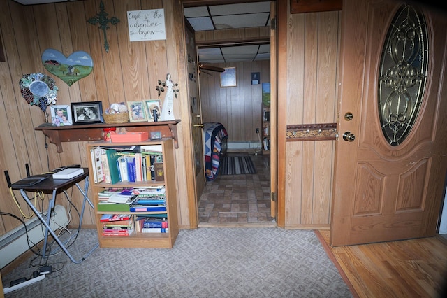 3193 Pine Ridge Dr, Bushkill, PA 18324 - interior space with wooden walls