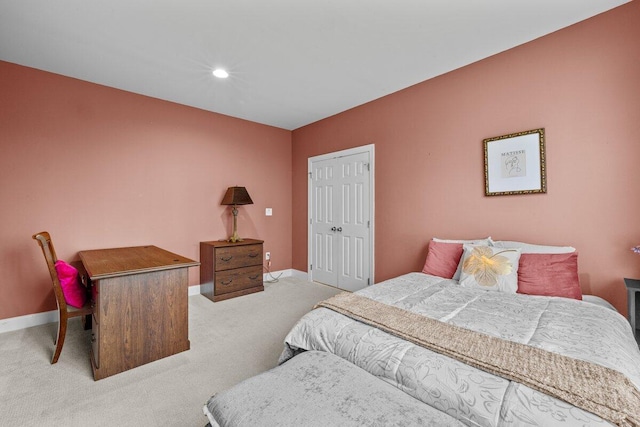 255 Rising Meadow Way E, Stroudsburg, PA 18302 - bedroom with carpet, a closet, and recessed lighting