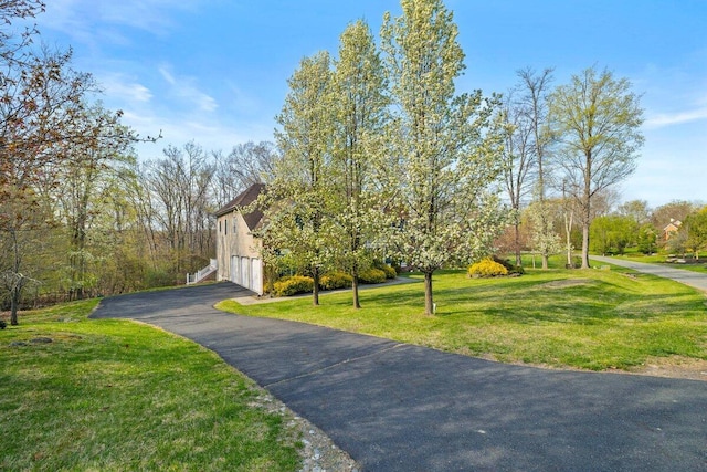 255 Rising Meadow Way E, Stroudsburg, PA 18302 - view of front of property featuring a front lawn and driveway
