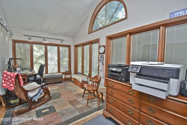4462 Woodside Dr, East Stroudsburg, PA 18301 - carpeted office with high vaulted ceiling