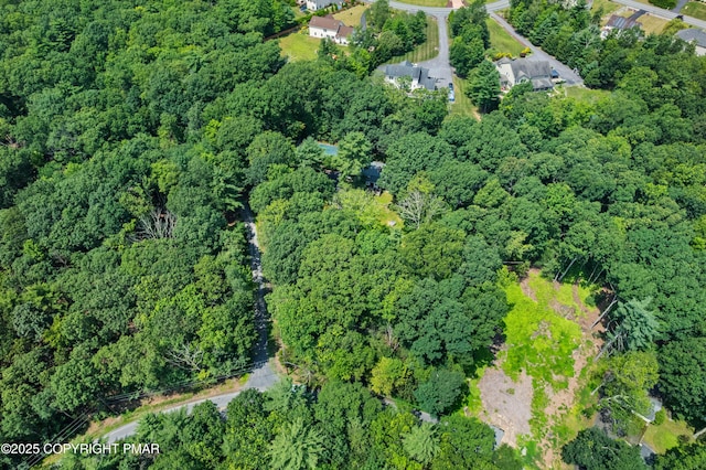 4462 Woodside Dr, East Stroudsburg, PA 18301 - aerial view of property's location featuring a heavily wooded area