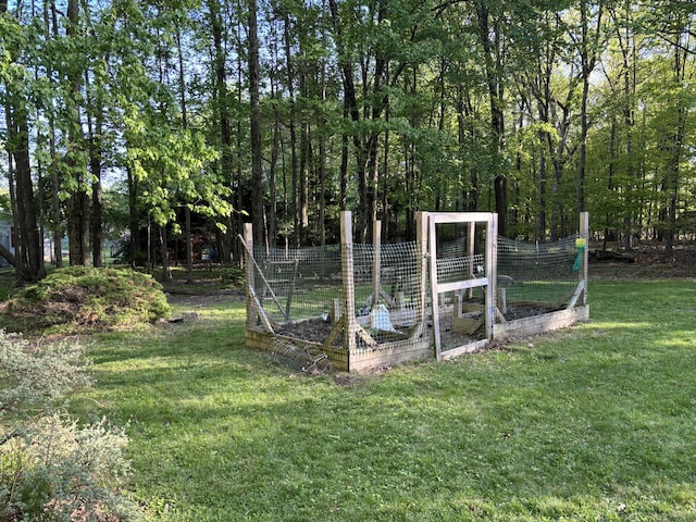 462 Plane St, Weatherly, PA 18255 - view of green lawn featuring a vegetable garden