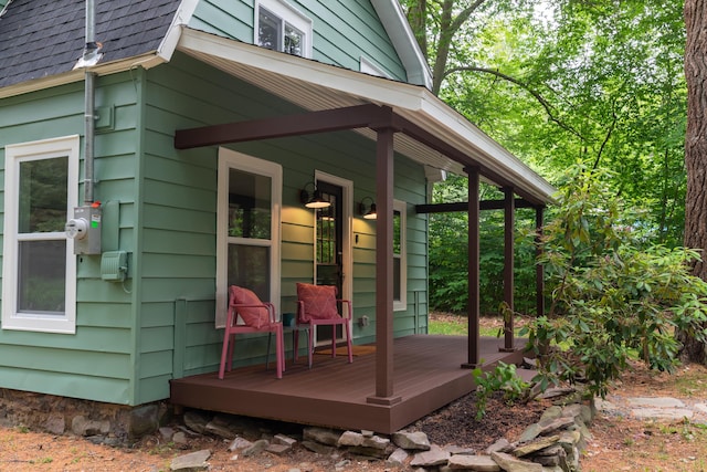 235 3rd St, Pocono Pines, PA 18350 - view of wooden terrace