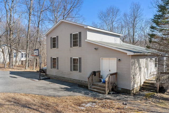 view of rear view of property