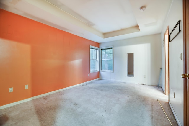 3122 Sparrow Ct, East Stroudsburg, PA 18302 - empty room with a smoke detector, a tray ceiling, and carpet