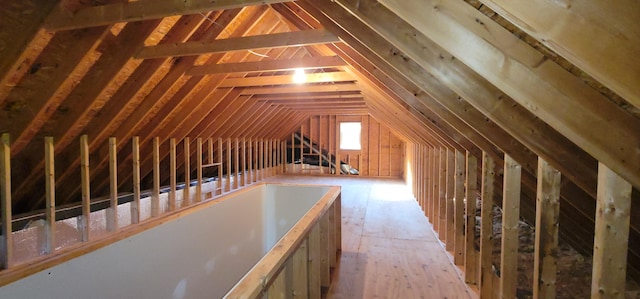 210 Grouse Run, Cresco, PA 18326 - attic with an upstairs landing