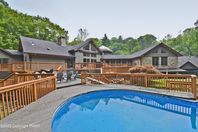 386 Camelback Rd, Tannersville, PA 18372 - view of pool featuring a deck