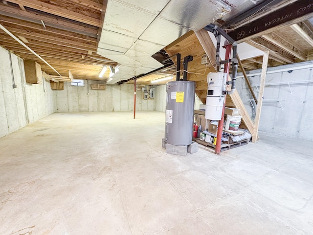 3708 Bayberry Dr, Danielsville, PA 18038 - unfinished below grade area with water heater and a central vacuum unit