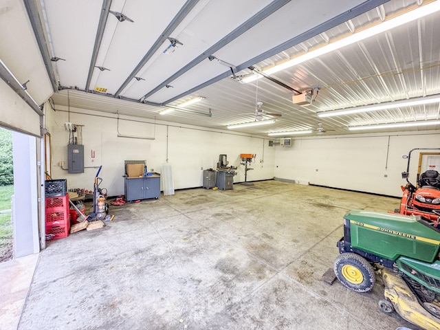 3708 Bayberry Dr, Danielsville, PA 18038 - garage with electric panel and a garage door opener