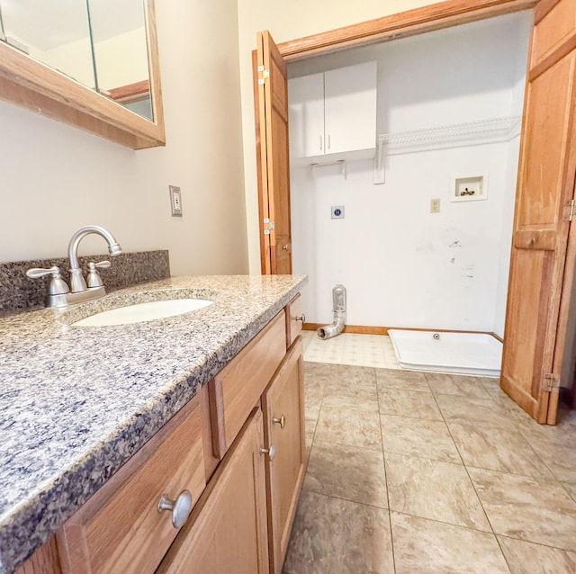 3708 Bayberry Dr, Danielsville, PA 18038 - bathroom with vanity and baseboards