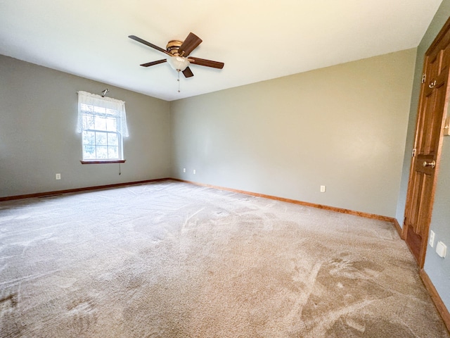 3708 Bayberry Dr, Danielsville, PA 18038 - unfurnished room with a ceiling fan and light colored carpet