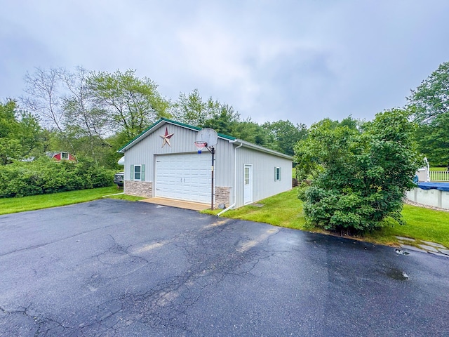 3708 Bayberry Dr, Danielsville, PA 18038 - detached garage featuring asphalt driveway