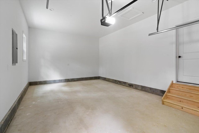 156 Crabapple Ln, Kunkletown, PA 18058 - garage with electric panel and a garage door opener