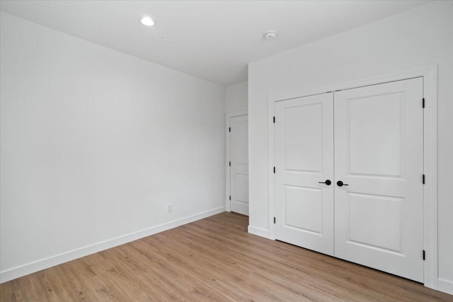 156 Crabapple Ln, Kunkletown, PA 18058 - unfurnished bedroom with light wood-style floors, recessed lighting, and a closet