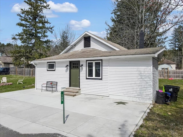 109 Silver Ln, Cresco, PA 18326 - back of house featuring a patio area and roof with shingles