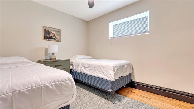 109 Silver Ln, Cresco, PA 18326 - bedroom featuring wood finished floors and ceiling fan