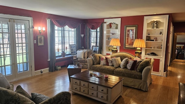 455 Laurel Pine Rd, Cresco, PA 18326 - living area with hardwood / wood-style floors and baseboards