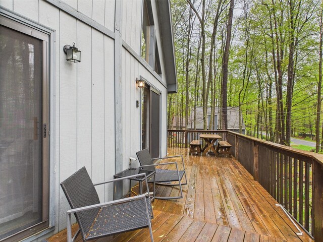 199 Wyomissing Dr, Pocono Lake, PA 18347 - view of wooden terrace