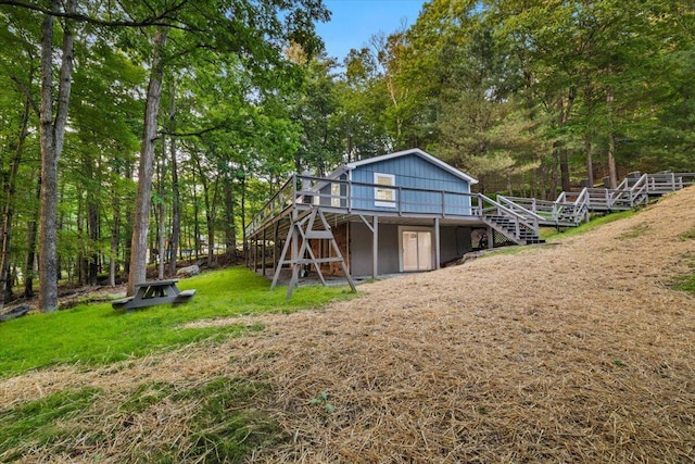 173 Water View Dr, Hawley, PA 18428 - view of outdoor structure with stairs