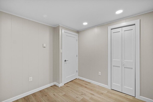 173 Water View Dr, Hawley, PA 18428 - unfurnished bedroom with light wood-style flooring and recessed lighting